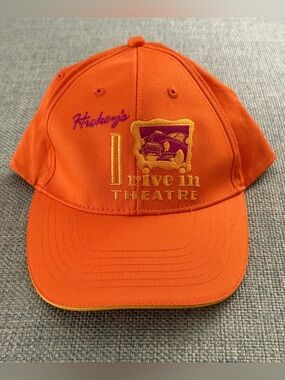 DAVID & GOLIATH ORANGE BASEBALL CAP ‘HICKEY’S DRIVE-IN THEATRE